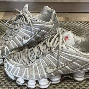 Nike shox tl "white metallic silver"